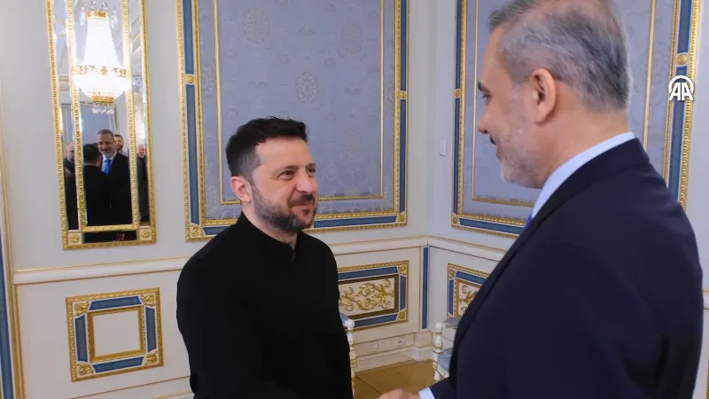 Bakan Fidan, Ukrayna Devlet Başkanı Zelenski ile görüştü