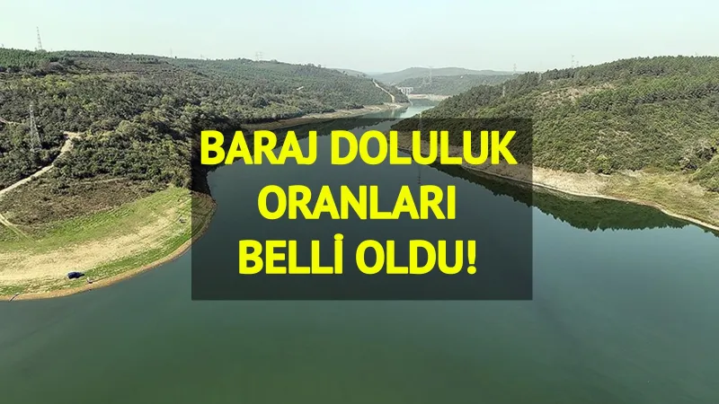 Baraj doluluk oranları belli oldu! İşte 29 Mayıs 2025 İstanbul 'İSKİ baraj doluluk oranları'