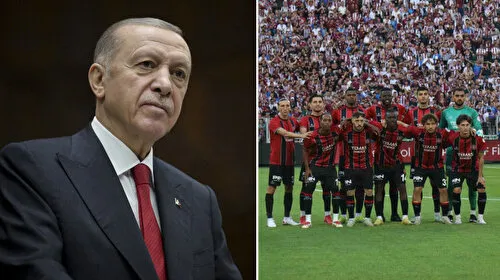 Cumhurbaşkanı Erdoğan'dan Fatih Karagümrük'e tebrik