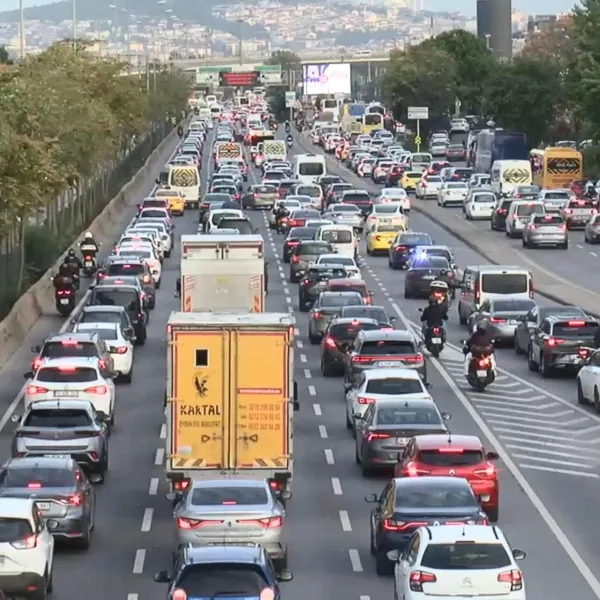 İstanbul'da pazartesi trafiği!