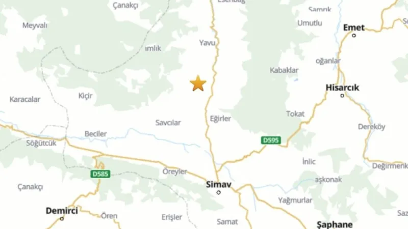 Kütahya Sallandı! 4.1'lik Deprem Korkuttu! Son Dakika