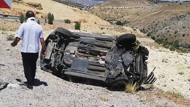 Malatya'da Feci Kaza: Otomobil Takla Attı! İşte Detaylar