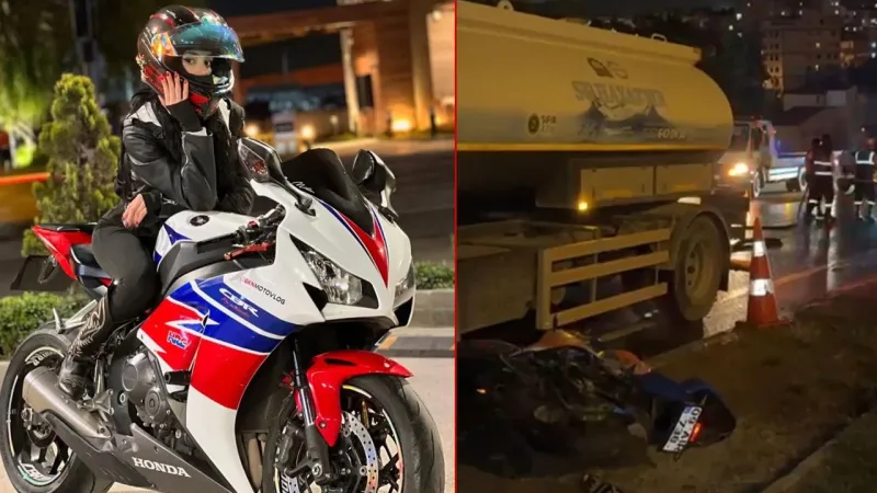 Gebze'de Motosikletli Fenomen Saniye Feci Kazada Can Verdi!