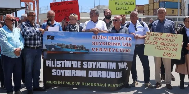 İsrail'e Silah Sevkiyatı Mı? Mersin'de Olay Protesto!
