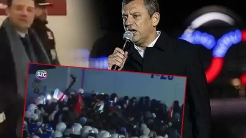 Özgür Özel'in çağrısı sonrası sokaklar karıştı: Polise saldırı direniş olarak gösterildi