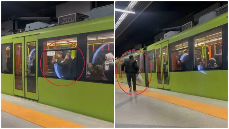 Bursa'da Yaşlı Yolcuya Hakaret Eden Kişi Metrodan Atıldı