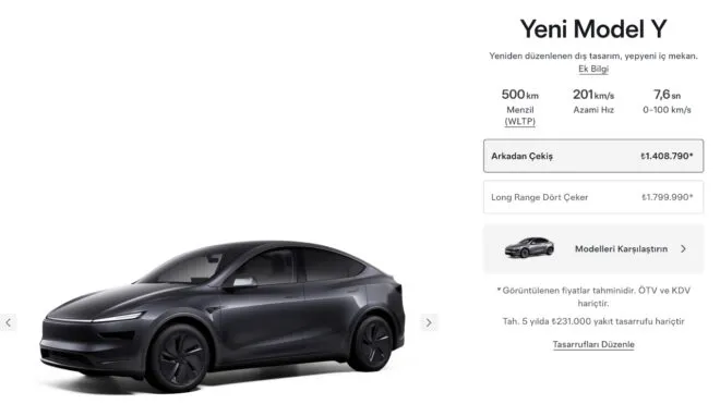 Tesla Model Y Türkiye'de! Sipariş Verilebiliyor Mu? İşte Detaylar