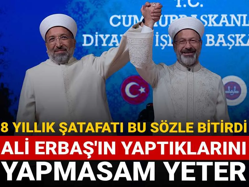 Safi Arpaguş'tan Şok Sözler: Ali Erbaş'ın Yaptıklarını Yapmam!