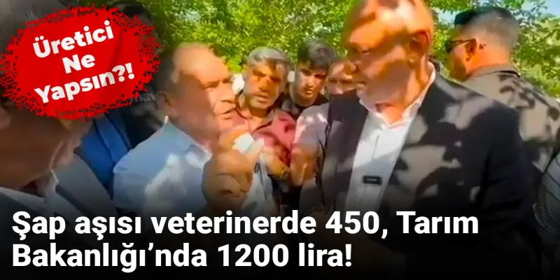 Şap aşısı veterinerde 450, Tarım Bakanlığı’nda 1200 lira! Üretici ne yapsın?